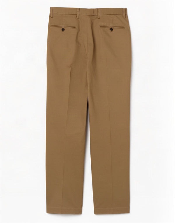 Dockers Mens Classic Fit Straight Chino Trousers W36 L32 Beige Cotton
