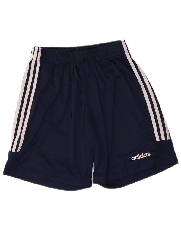 Adidas Mens Climalite sport rövidnadrág közepes sötétkék poliészter
