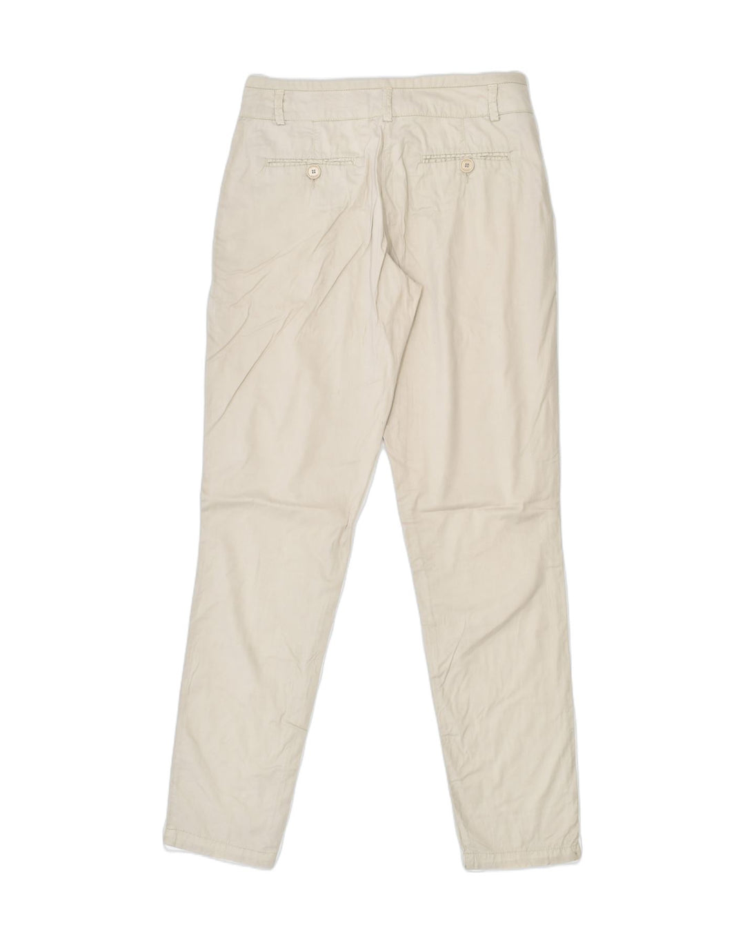 SEVENTY Womens Tapered Chino Trousers W38 L30 Beige Cotton | Vintage Seventy | Thrift | Second-Hand Seventy | Used Clothing | Messina Hembry 