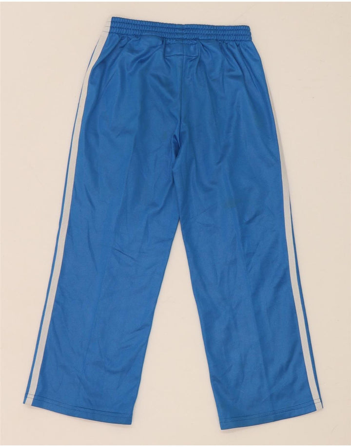 Adidas Girls Tracksuit Trousers 5-6 Years Blue Polyester