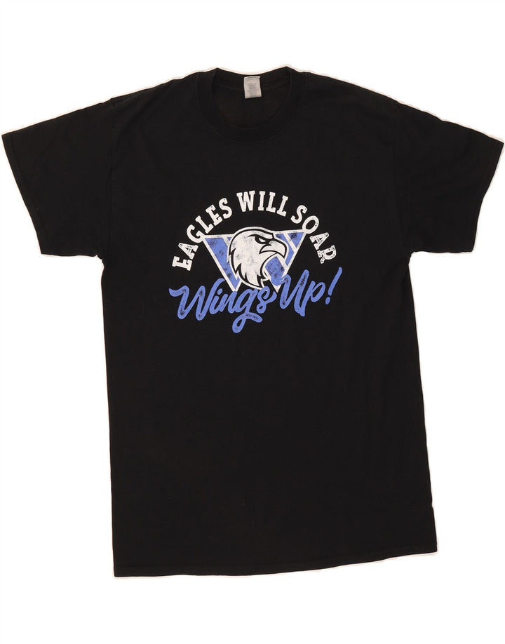 WRANGLER Mens Graphic T-Shirt Top Medium Black Cotton Vintage Wrangler and Second-Hand Wrangler from Messina Hembry 