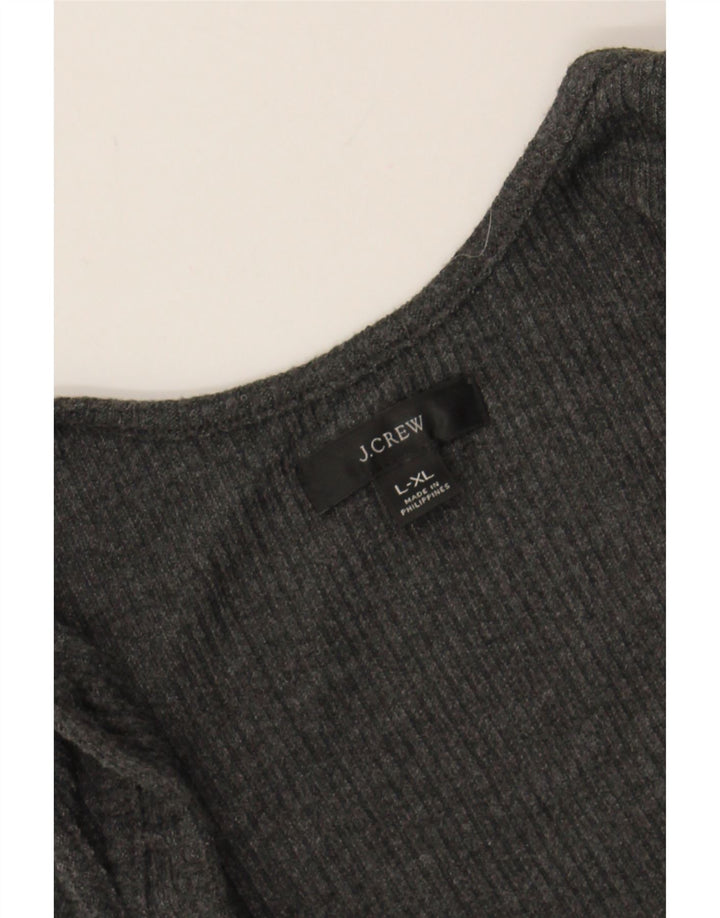 J. CREW Womens Vest Top UK 14 Large Grey Vintage J. Crew and Second-Hand J. Crew from Messina Hembry 