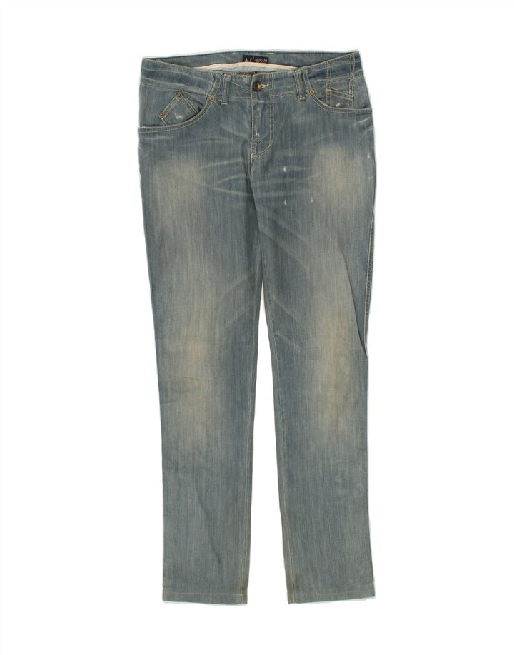 ARMANI Womens Slim Jeans W26 L30 Blue Cotton Vintage Armani and Second-Hand Armani from Messina Hembry 