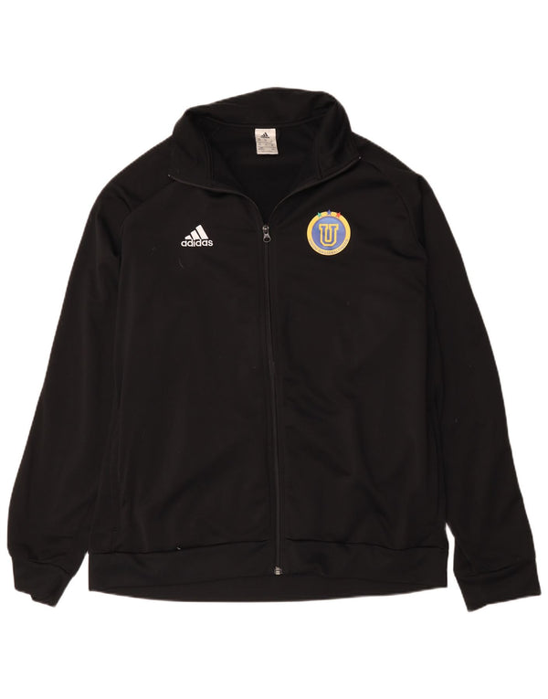 Adidas Herren Graphic Trainingsanzug Top Jacke 2XL Schwarz Polyester