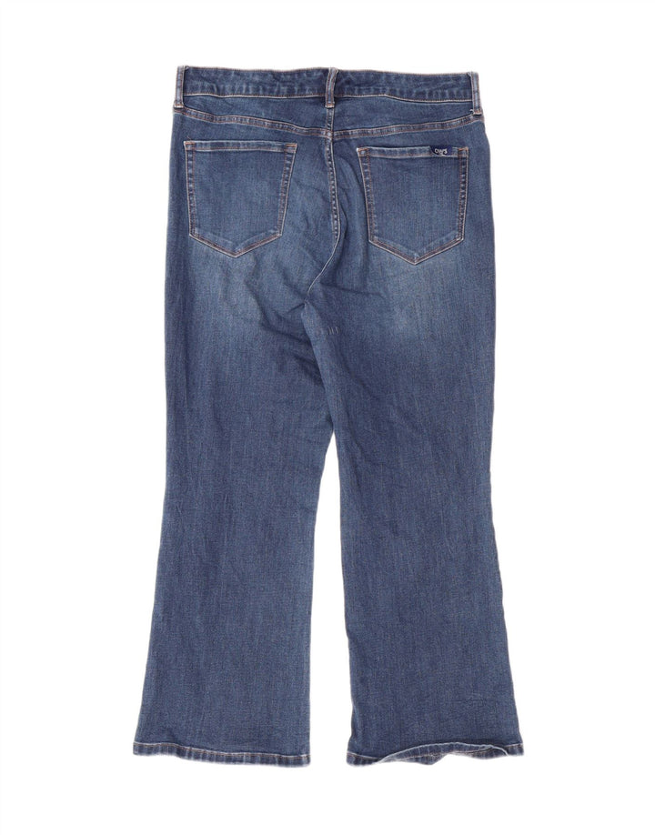 CHAPS Womens Bootcut Cropped Jeans US 10 Large W30 L24 Blue Cotton Vintage Chaps and Second-Hand Chaps from Messina Hembry 