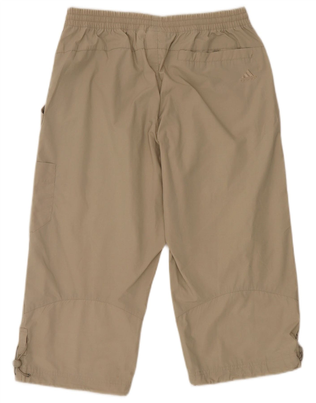 Adidas Mens Cargo Capri Tracksuit Trousers Small Beige Polyester