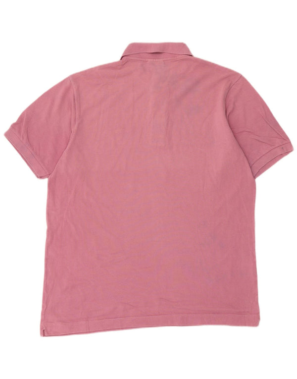 Lacoste Mens Polo Shirt Size 5 Large Pink Cotton