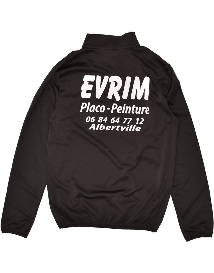 PUMA Mens Graphic Pullover Tracksuit Top Small Black Polyester | Vintage Puma | Thrift | Second-Hand Puma | Used Clothing | Messina Hembry 