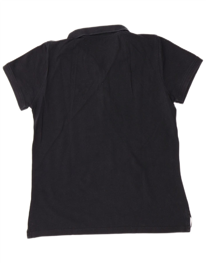 GANT Womens Polo Shirt UK 12 Medium Navy Blue