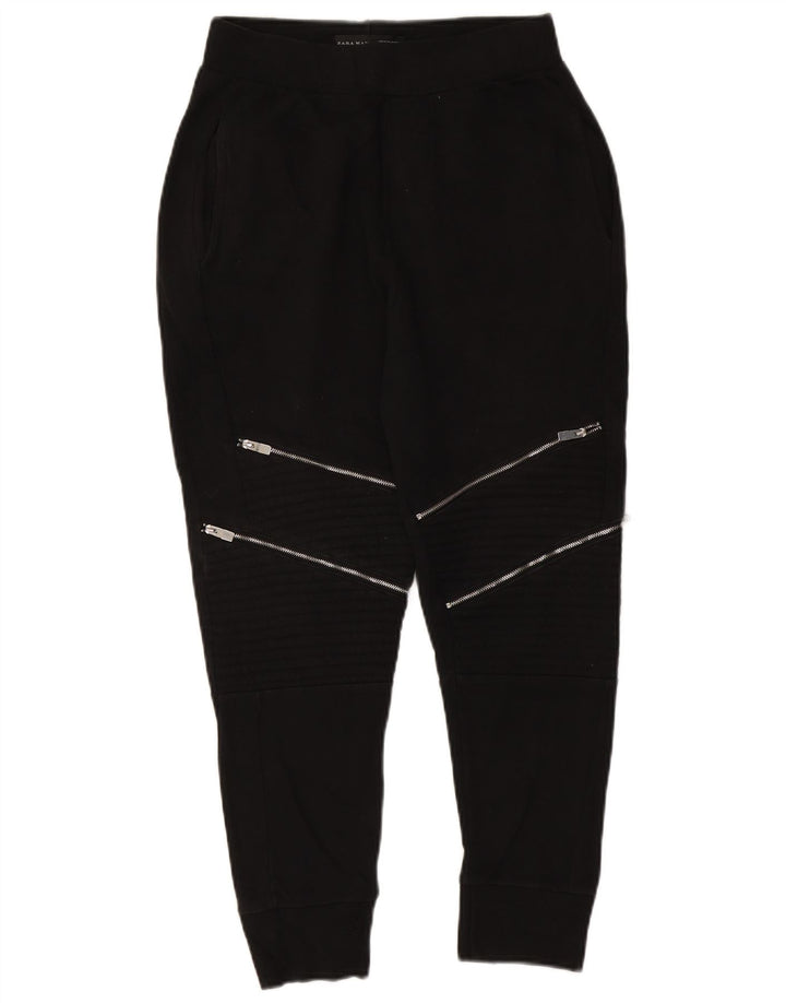 Zara Mens Tracksuit Trousers Joggers Medium Black Polyester