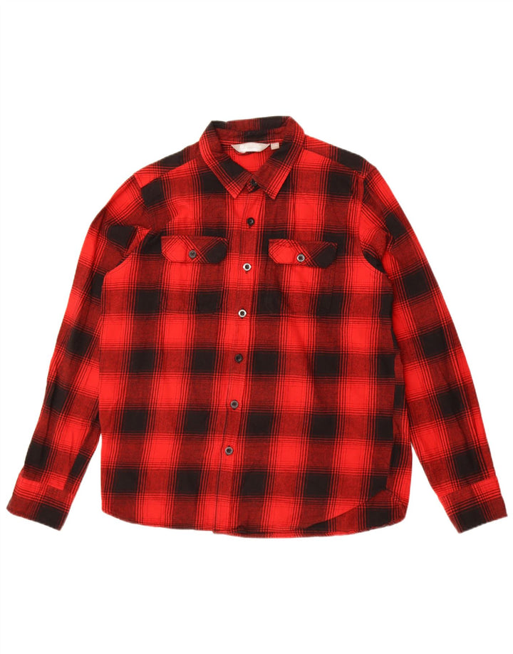 Mountain Warehouse Mens Flannel Shirt Large Red Check Cotton