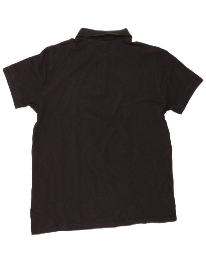 Kappa Mens Polo Shirt Large Black Cotton