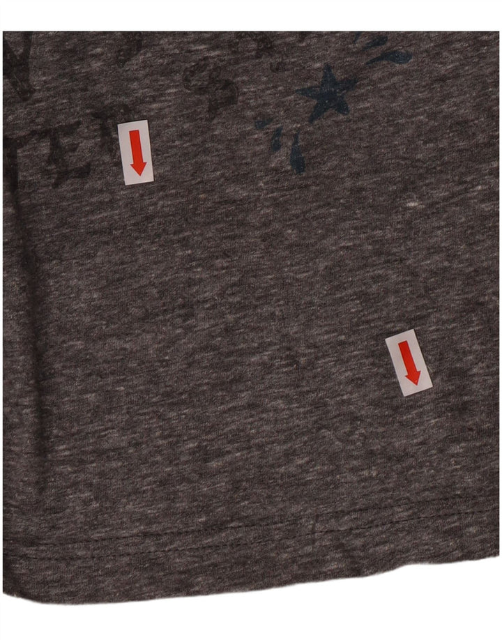Hurley Herre Regular Fit grafisk T-shirt top mellemgrå