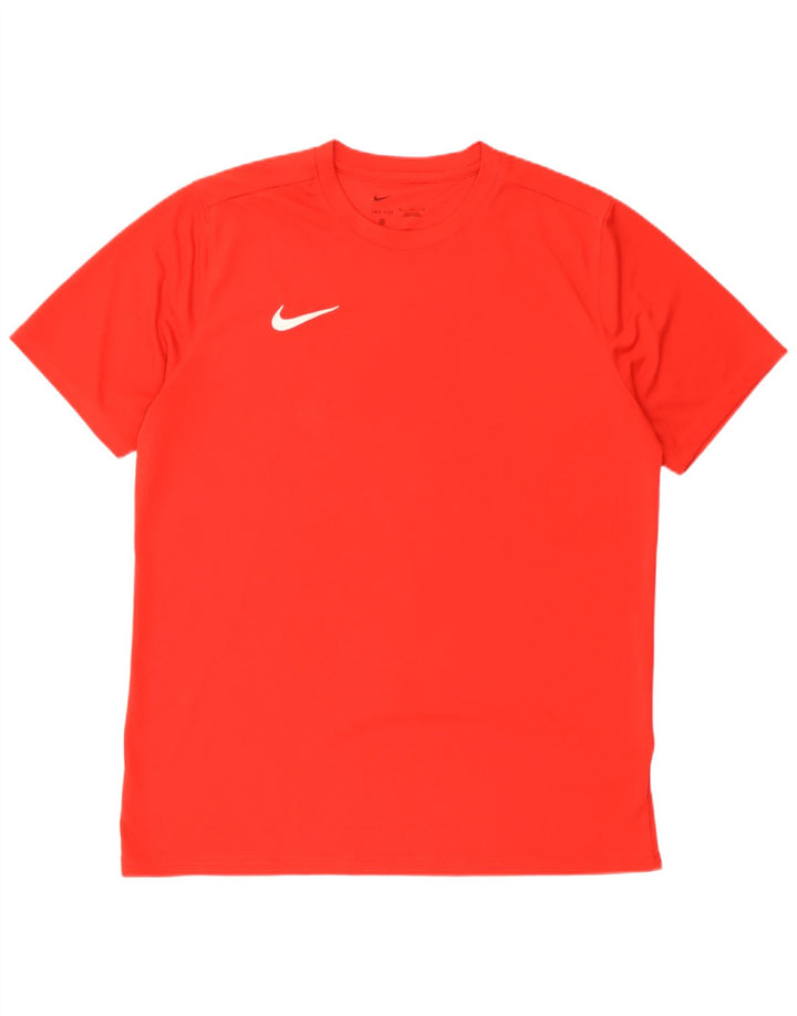 Nike Mens Dri Fit T-Shirt Top XL Red Polyester