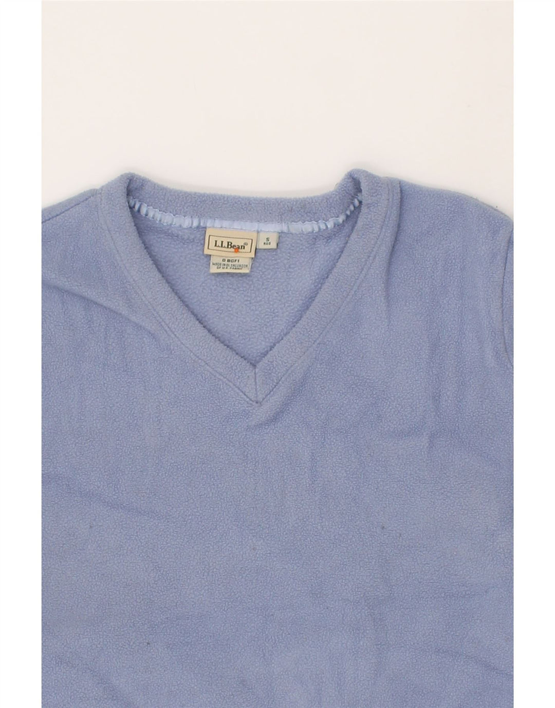 L.L.BEAN Womens Fleece Jumper UK 10 Small Blue Polyester Vintage L.L.Bean and Second-Hand L.L.Bean from Messina Hembry 