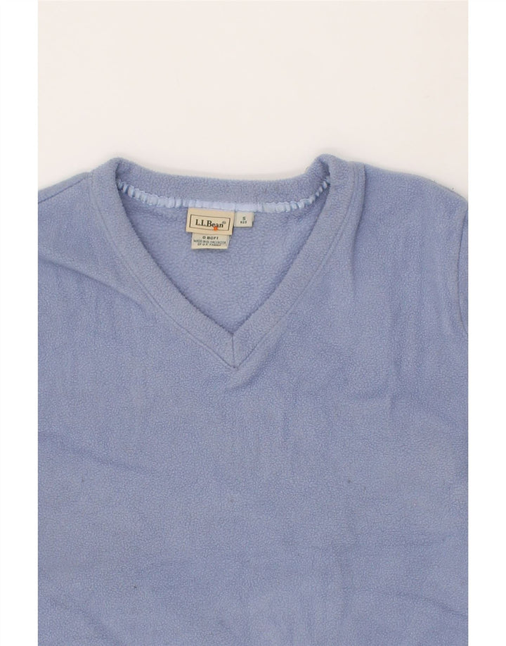 L.L.BEAN Womens Fleece Jumper UK 10 Small Blue Polyester Vintage L.L.Bean and Second-Hand L.L.Bean from Messina Hembry 