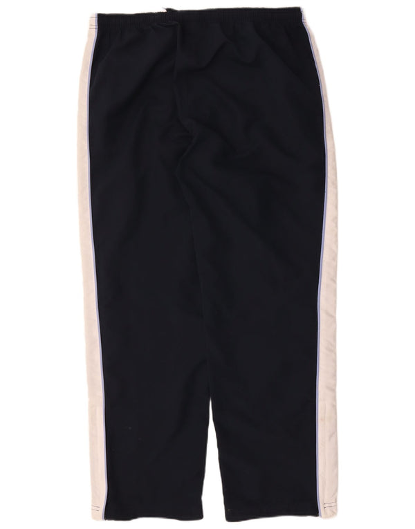 Reebok Womens Tracksuit Trousers UK 14 Large Navy Blue Colourblock