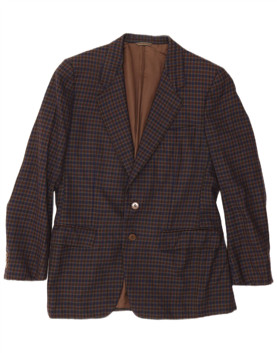 Aquascutum Herre 2-knaps blazerjakke UK 38 Medium Flerfarvet Gingham