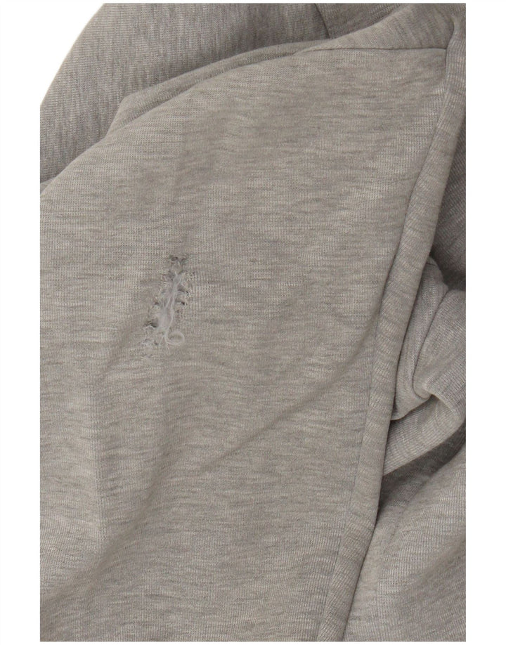 Nike Mens Zip Hoodie Sweater Medium Grey Flecked Cotton