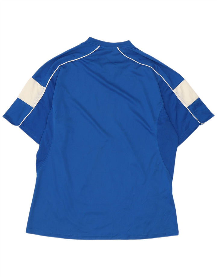 Asics Mens T-Shirt Top XL Blue Colourblock Polyester