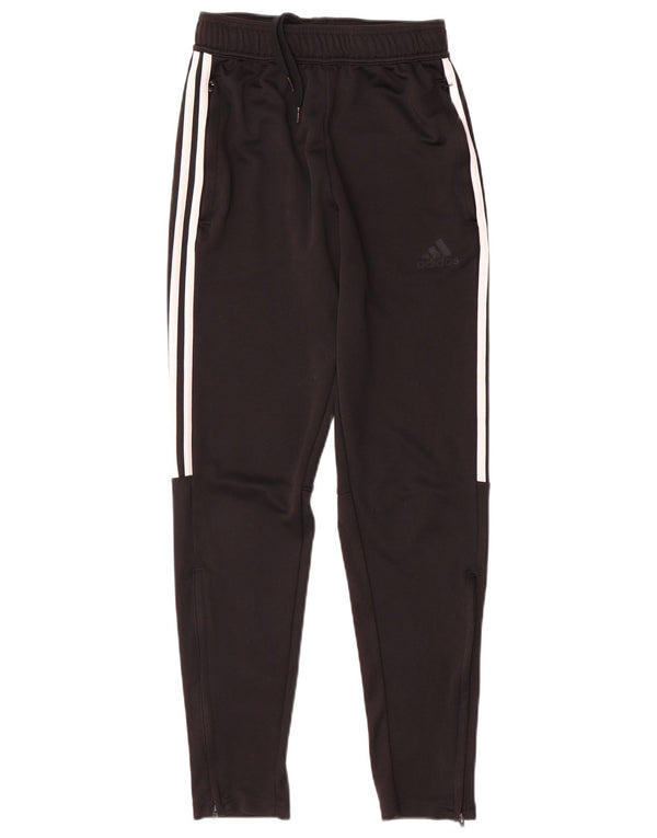 Adidas Damen Aeroready Trainingshose UK 10 Small Schwarz Polyester