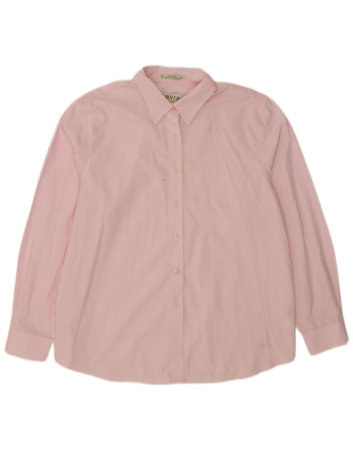 Orvis Womens Shirt US 18 2XL Pink Cotton