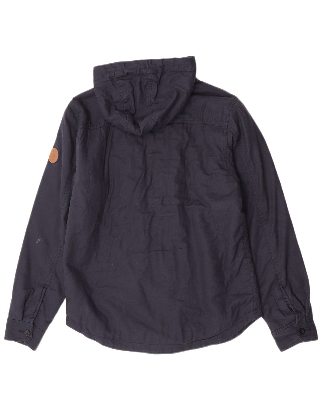 Rip Curl Mens Hooded Utility Jacket UK 38 Medium Navy Blue Cotton