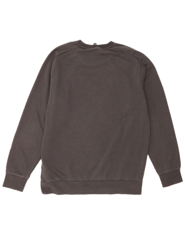 Adidas Mens Graphic Regular Fit Sweatshirt Jumper Large Grey Cotton