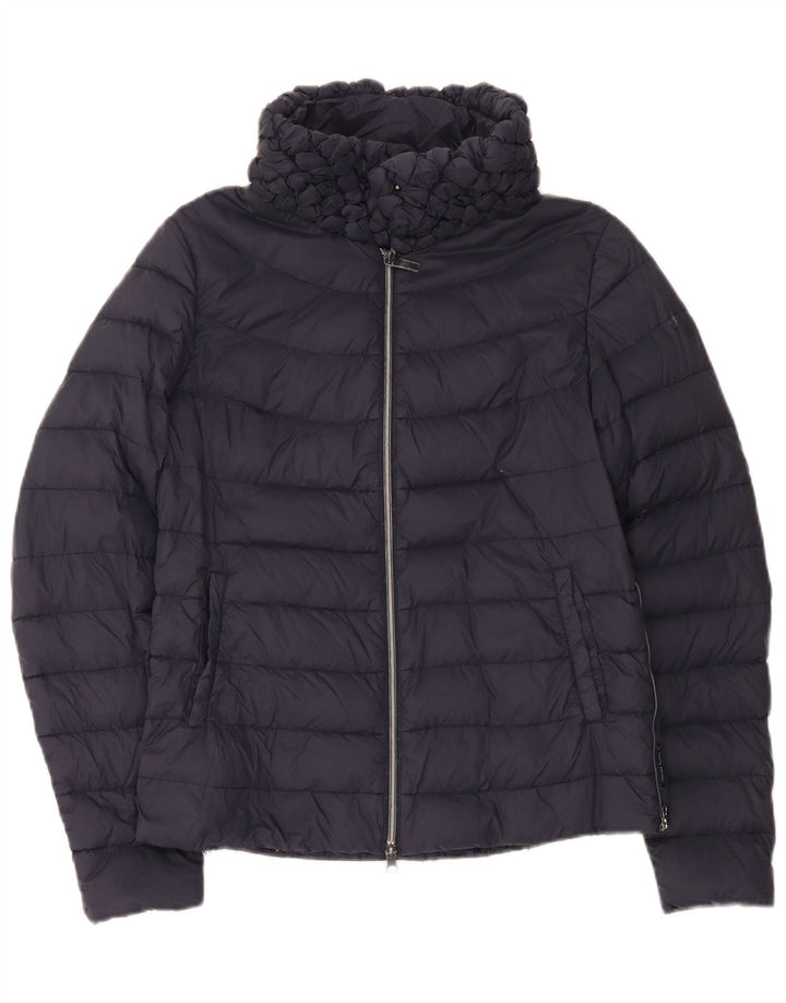 Armani Jeans Dame Polstret Jakke IT 42 Medium Navy Blue