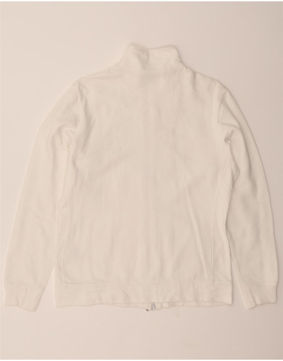 CHAMPION Womens Tracksuit Top Jacket UK 14 Medium White Cotton Vintage Champion and Second-Hand Champion from Messina Hembry 