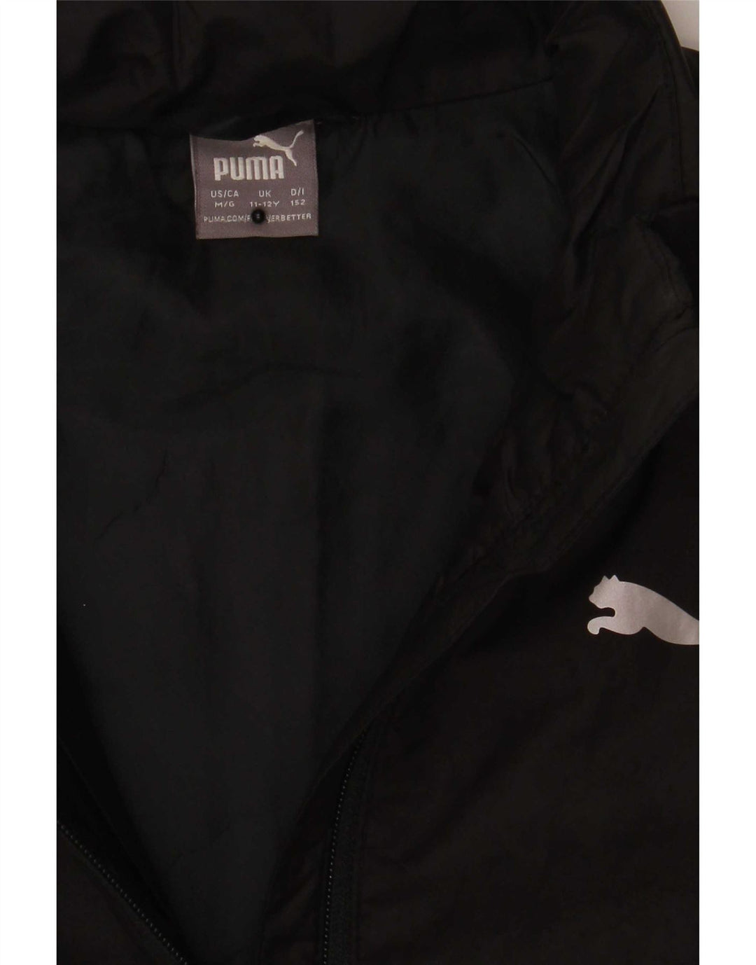 Puma Boys Graphic Padded Jacket 11-12 Years Black