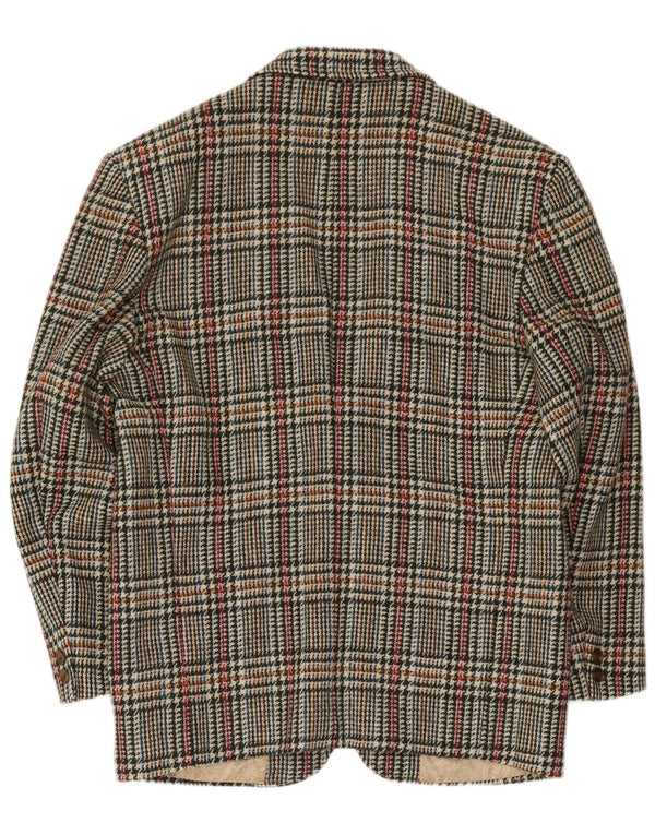 Veste Blazer Vintage Homme 2 Boutons IT 48 Pied De Poule Multicolore Moyen