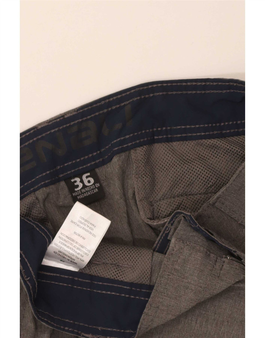 Denali Mens Cargo Shorts W36 Large Grey Polyester