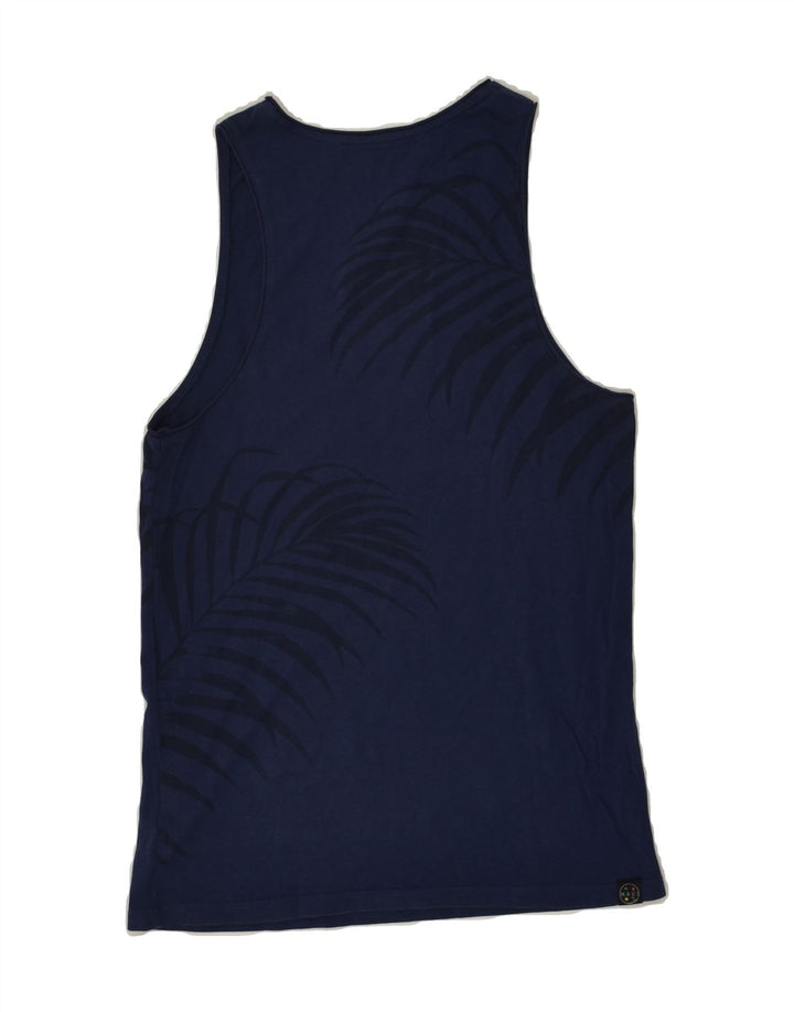 MAUI AND SONS Girls Graphic Vest Top 11-12 Years Navy Blue Cotton | Vintage Maui and Sons | Thrift | Second-Hand Maui and Sons | Used Clothing | Messina Hembry 
