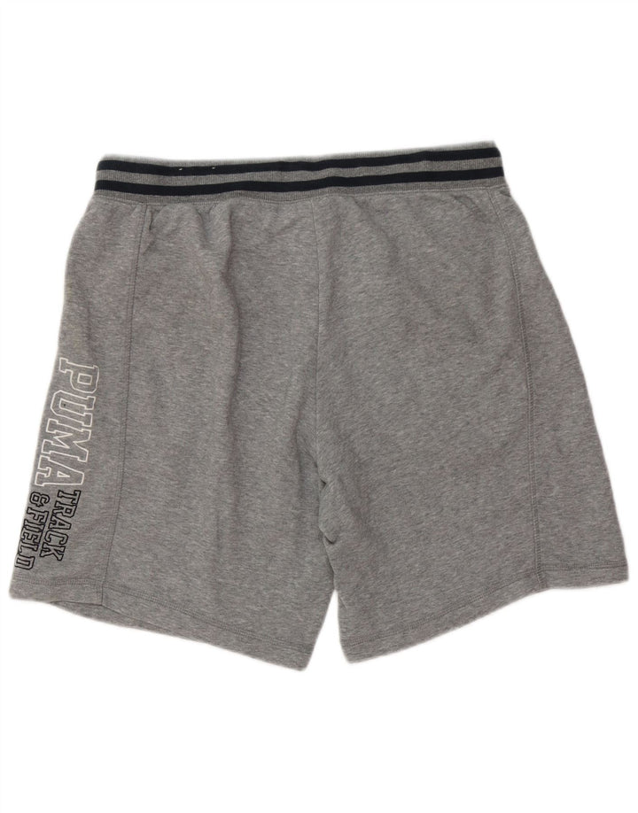 Puma Mens Graphic Sport Shorts Large Grey Cotton