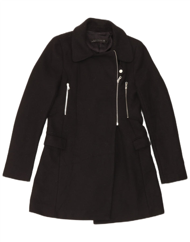 Cappotto Zara Donna UK 6 XS Nero
