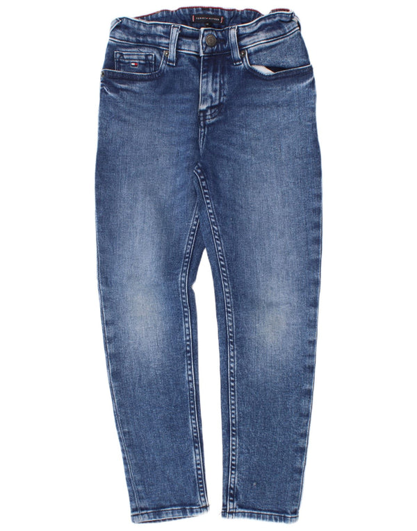 Tommy Hilfiger Jean Slim Garçon 7-8 Ans W24 L23 Bleu Coton
