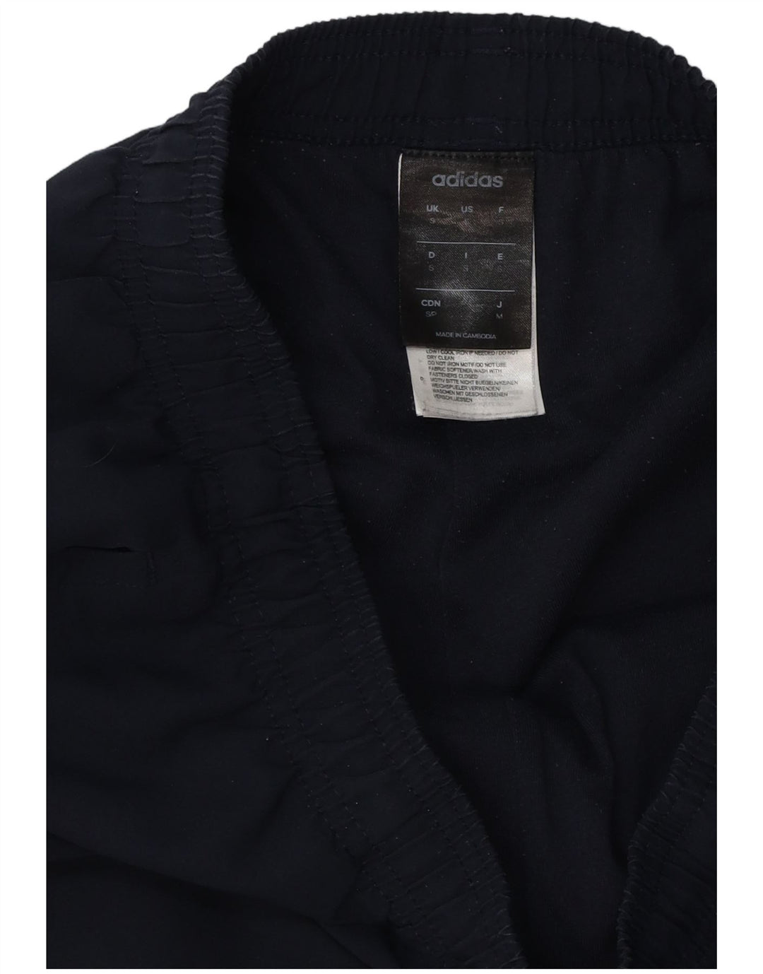 Adidas Mens Tracksuit Trousers Small Navy Blue Colourblock Polyester
