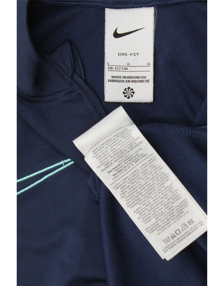 Chłopięcy dres Nike Dri Fit z pulowerem, rozmiar 12-13 lat, rozmiar granatowy