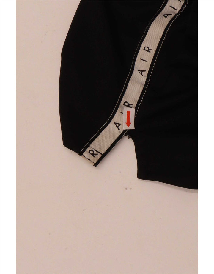Nike Womens Graphic Sport Shorts UK 14 Medium Black Colourblock Polyester