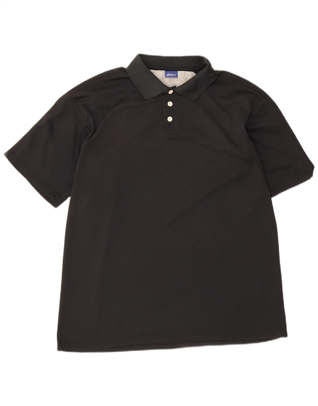 Asics Herren Poloshirt XL Schwarz Polyester