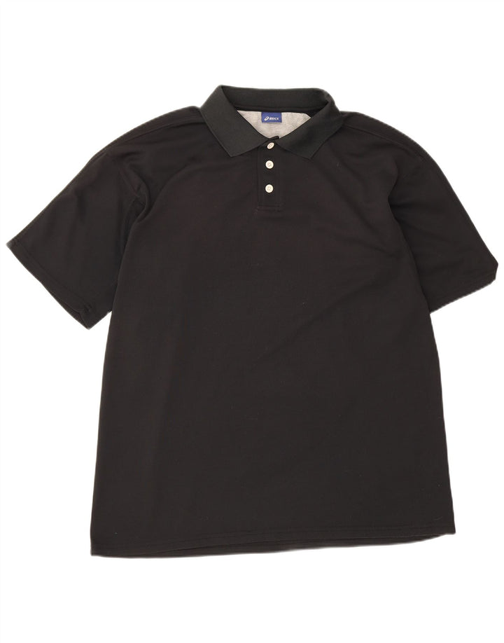 Asics Herren Poloshirt XL Schwarz Polyester