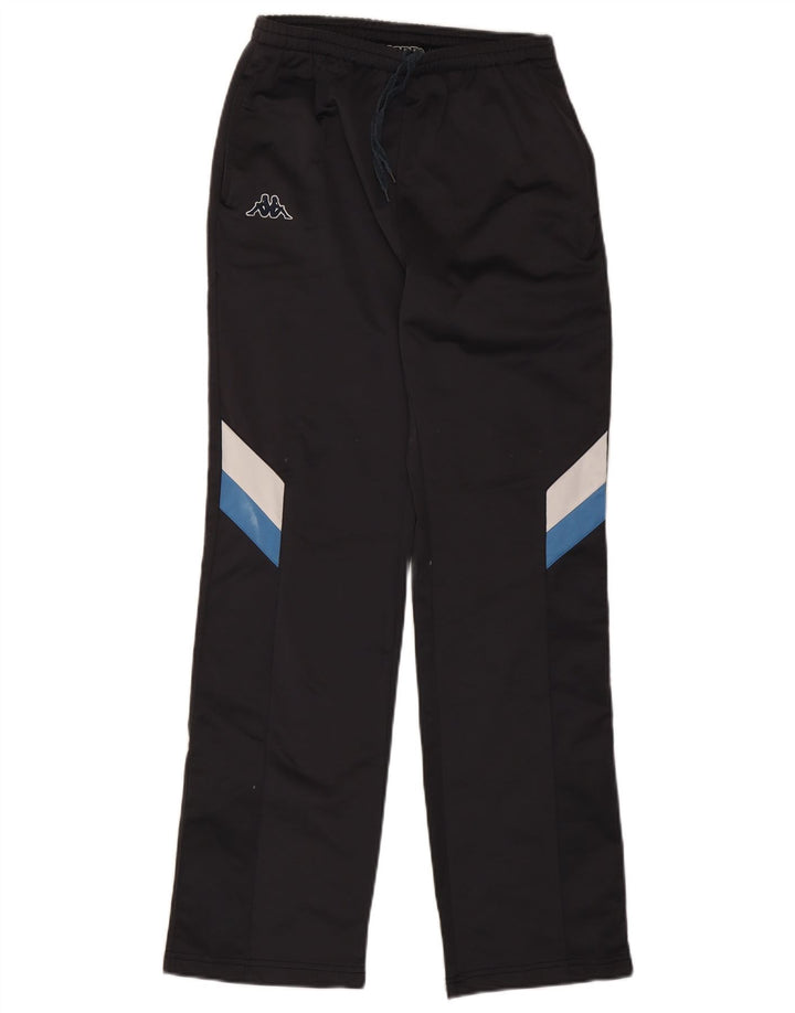 Kappa Mens Tracksuit Trousers Medium Black Colourblock Polyester