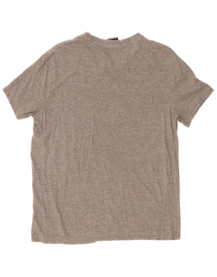 Champion Mens Graphic T-Shirt Top Medium Grey