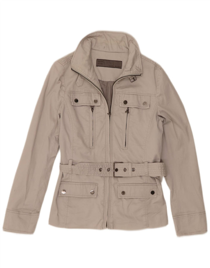Zara Womens Utility Jacket UK 14 Large Beige