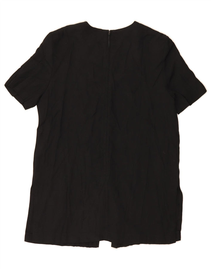 VINTAGE Womens Blouse Top US 8 Medium Black Acetate Vintage Vintage and Second-Hand Vintage from Messina Hembry 