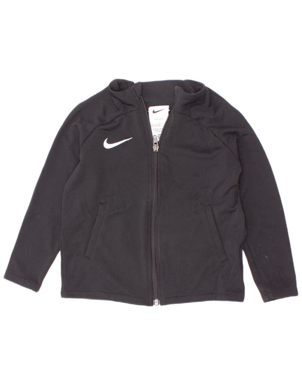 Nike Filles Dri Fit Survêtement Top Veste 4-5 ans Petit Noir Polyester