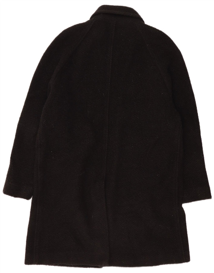 Zara Mens Overcoat UK 40 Large Black Wool