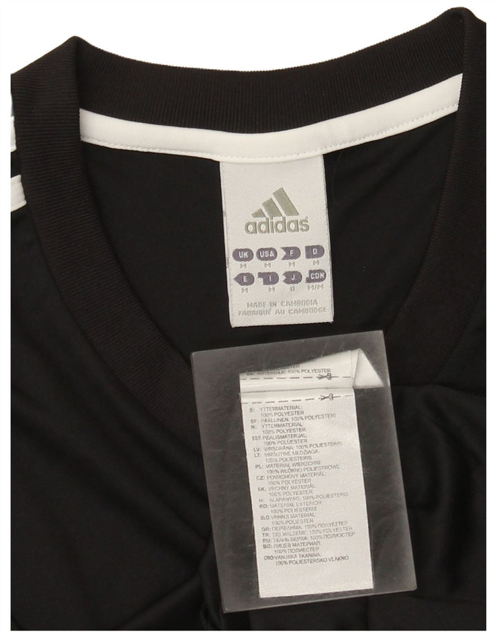 T-shirt Adidas Climalite da uomo, media, in poliestere nero