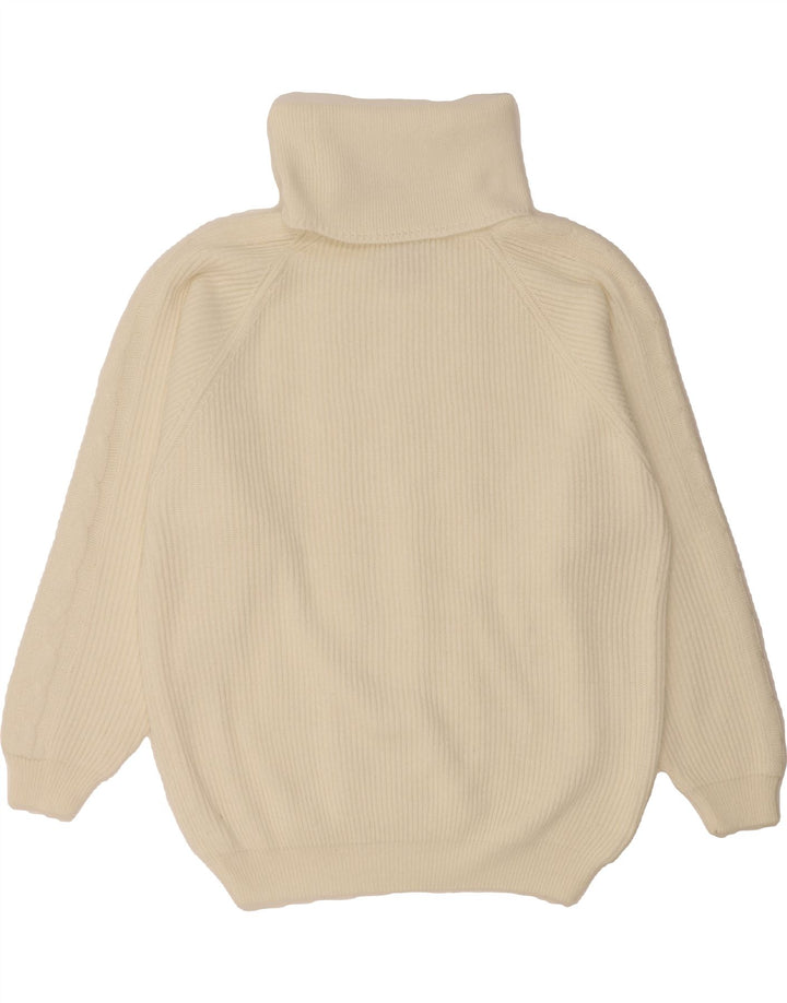 NEW FAST Womens Oversized Roll Neck Jumper Sweater UK 16 Large White Vintage New Fast and Second-Hand New Fast from Messina Hembry 